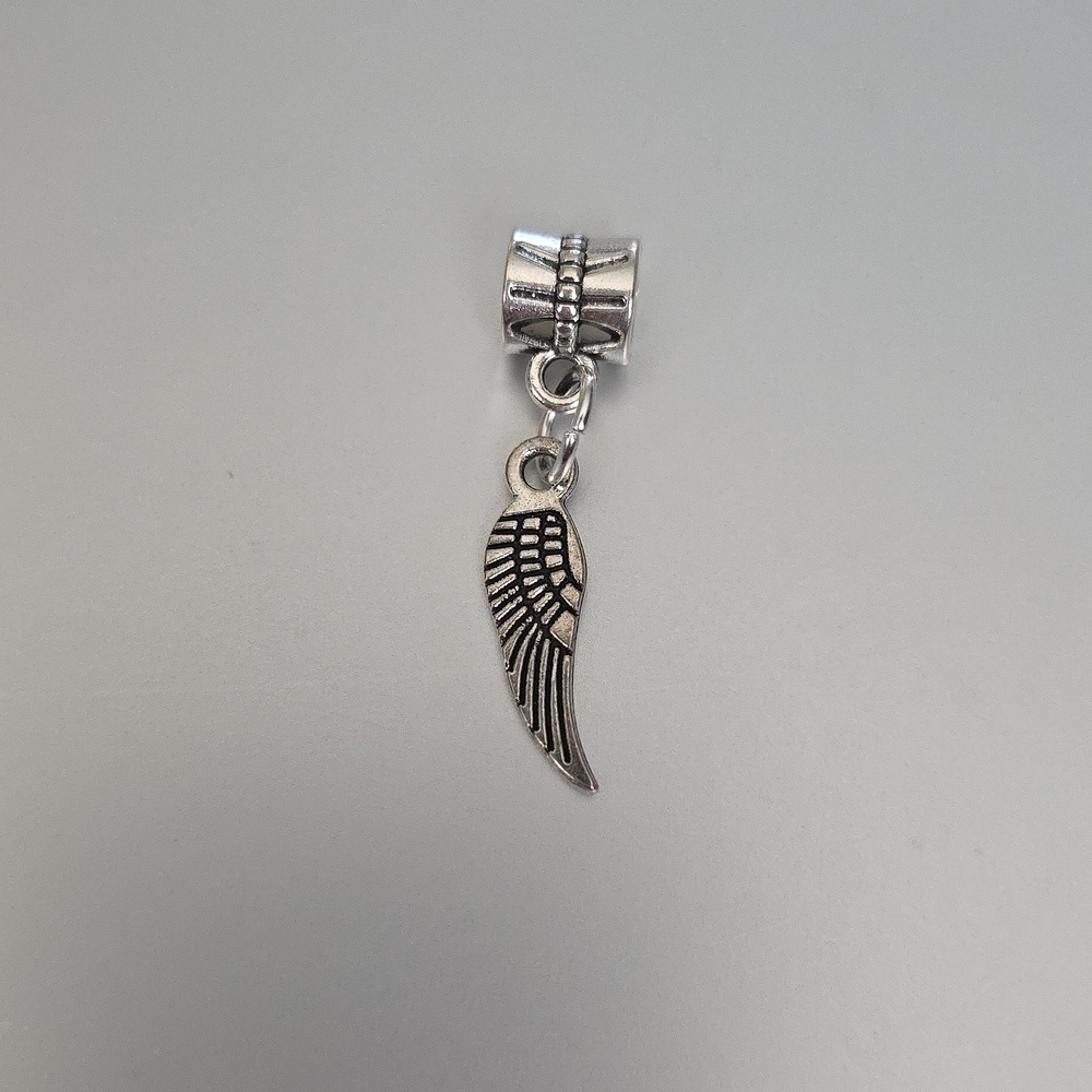 Angel Wings Charm for European Style Bracelets Fits Pandora Syst…